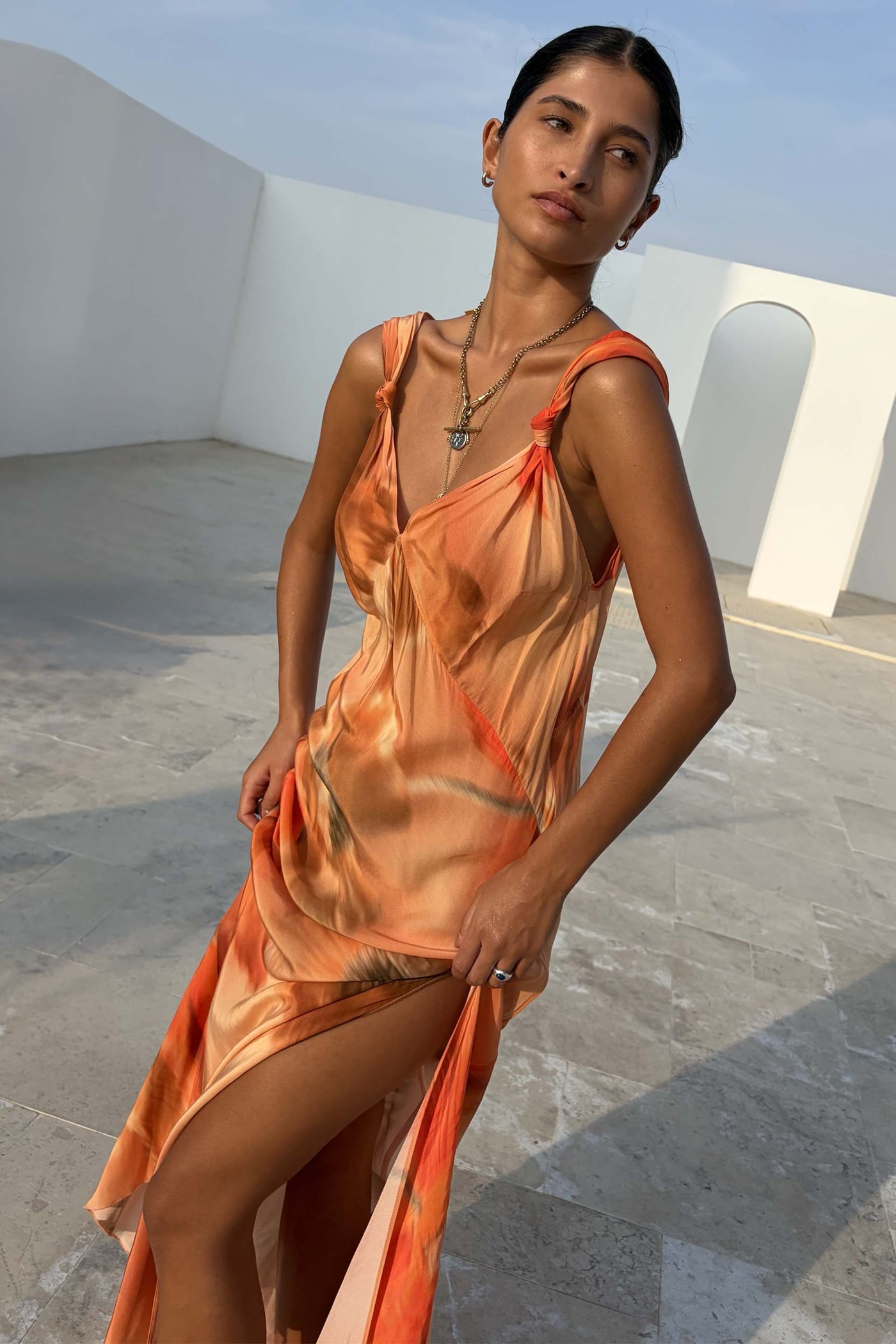 Blurred Floral Sofia Dress view 4