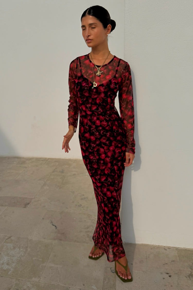Cherry Mesh Soho Dress view 3