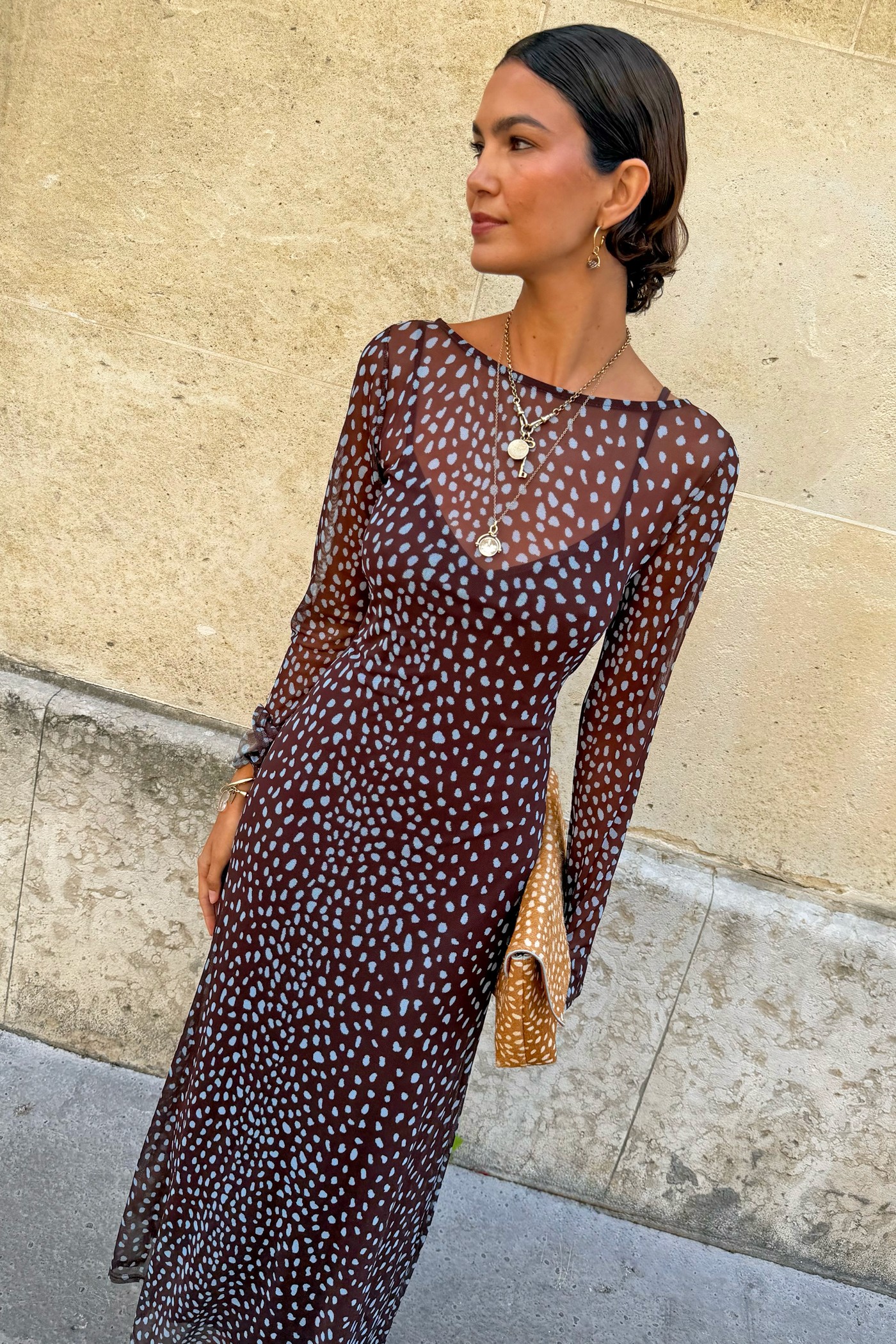 Chocolate Deer Aria Mesh Dress view 3