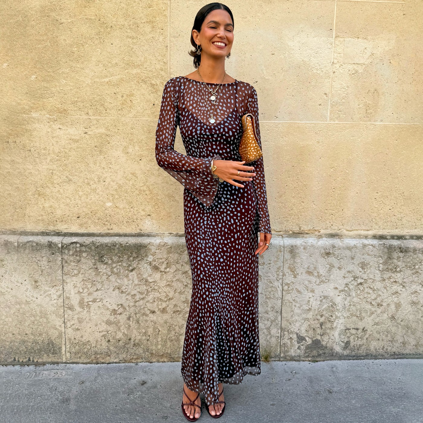 Chocolate Deer Aria Mesh Dress
