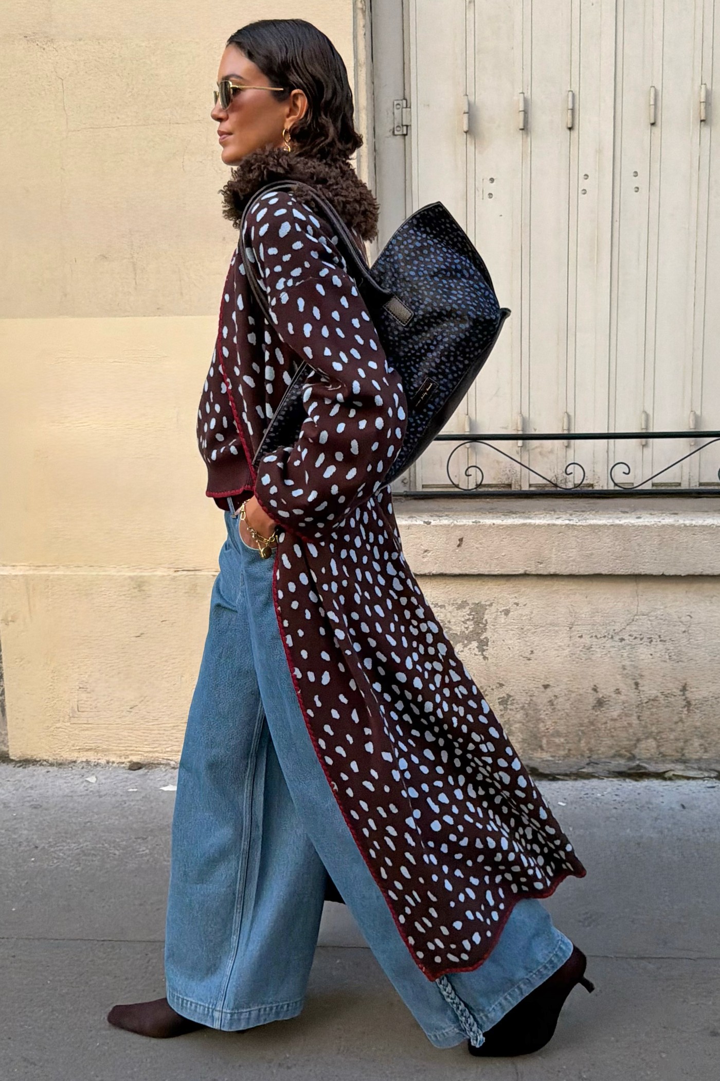 Chocolate Deer Long Cardigan view 3