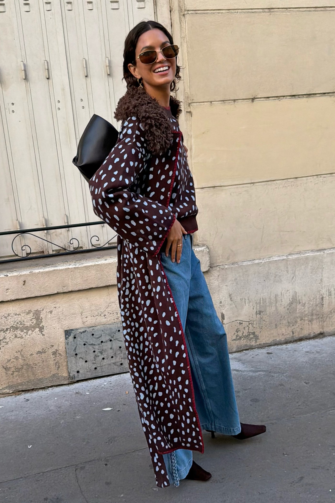 Chocolate Deer Long Cardigan view 4