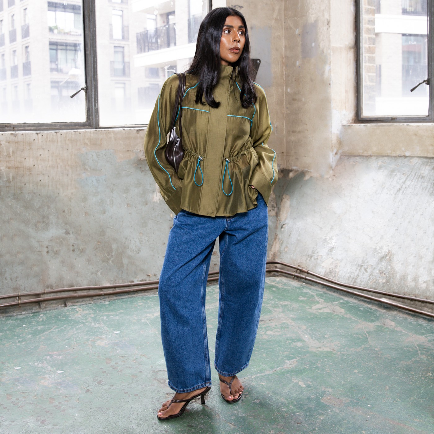 Indigo Beni Barrel Jeans